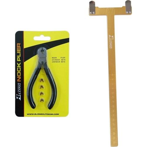 Knocking Point Plier Set Turning Kit + T Square Ruler Measure Tool Recurve Bow Archery Shooting Hunting Free Shipping