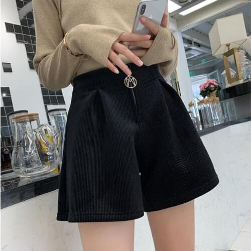 2021 New Women Short Pant Female Casual All-match Loose Solid Soft Cotton Leisure Workout Shorts Ladies High Waist Pants Q26