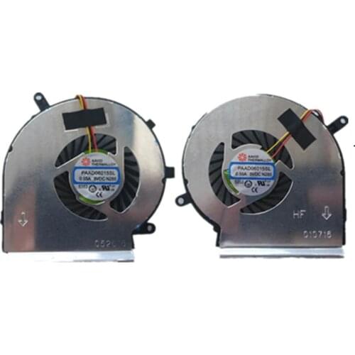 SSEA New Original CPU GPU Cooling Cooler Fan for MSI GE62 GE72 GL62 GL72 GP62 GP72 PE60 PE70 Fan PAAD06015SL wholesale
