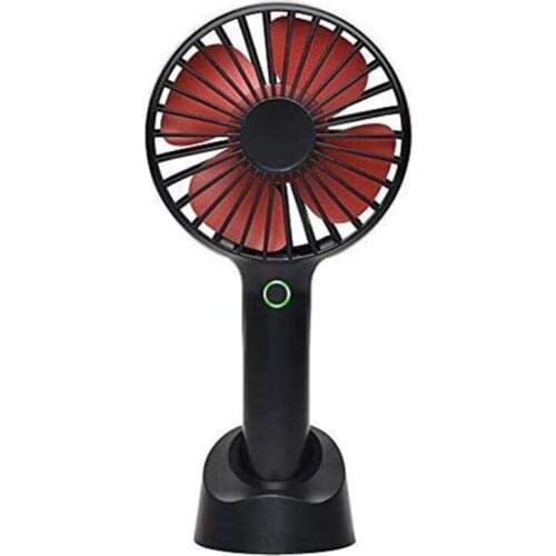 Mini Portable Handheld Fan Rechargeable Handheld Personal Fan Battery Powered Desktop Fan With Base 2000mAh Battery 4 Modes