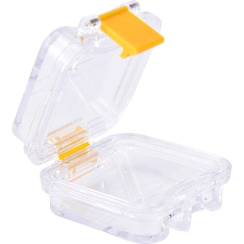 Denture Bath Box Case Dental False Teeth Storage Box With Hanging Net Container Plastic Artificial Tooth Organizer