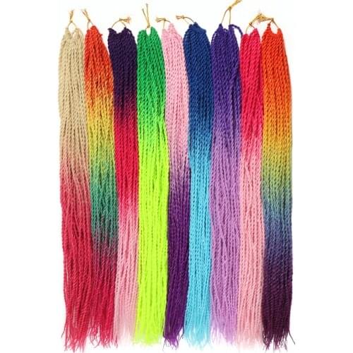 Senegalese twist African Style Dreads Braided Coloring Crochet Hair Extension Synthetci Stand Braid Afro Tresses Braiding Hair