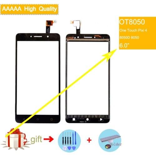 For Alcatel One Touch Pixi 4 OT-8050D OT8050 8050 Touch Screen Touch Panel Sensor Digitizer Front Outer Glass Touchscreen NO LCD
