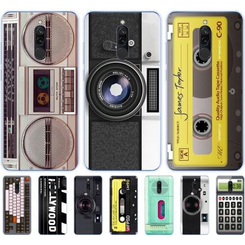 Silicon cover for redmi 8a 8 case redmi note 8 PRO 8T 9S 10 PRO NOTE 10 PRO MI 9 lite Camera Cassette Tapes Boombox Calculator