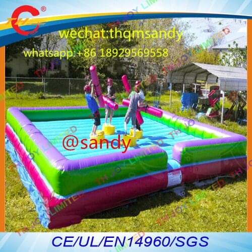 Free air ship to door,4persons outdoor Inflatable jousting bouncer sport carnival games,inflatable gladiator joust arena court