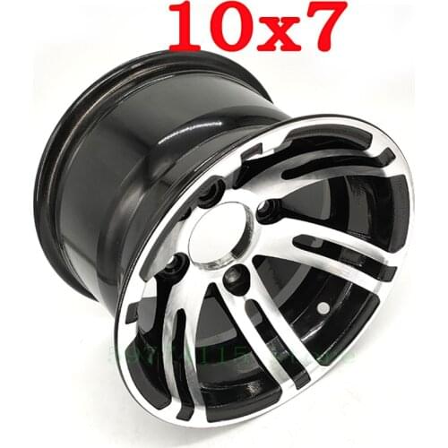 10 Inch Aluminum Alloy Wheel Hub Size 10x7 Rim For ATV Beach Car Go Kart Golf Cart Patrol Car Electric Vehicle Hub