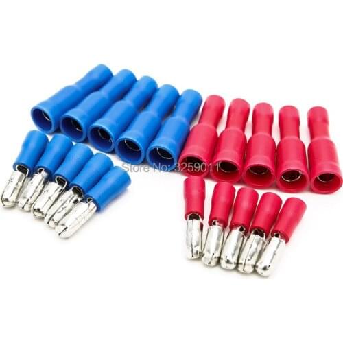 100PRS Butt Connector Crimp Terminal Male Female Pre-Insulating Joint Assortment Kit Fitted 22-16/16-14A.W.G