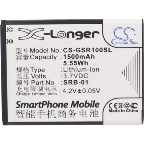 Cameron Sino 1500mAh battery for GIGABYTE Gsmart Rio R1 SRB-01 for GSMART Rio R1 SRB-01 Mobile, SmartPhone Battery