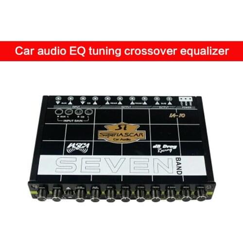 Car Audio EQ Tuning Crossover Car Audio 7-band Equalizer Power Amplifier Car Improved Car Equalizer Enthusiast Car Audio Tuner