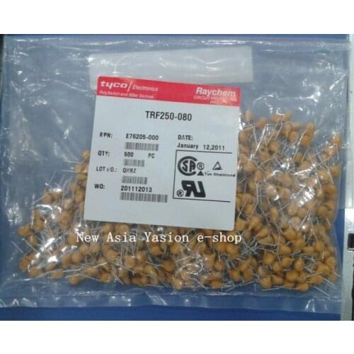 Free shipping 100pcs PolySwitch Resettable Fuse 0.08A 80mA 250V