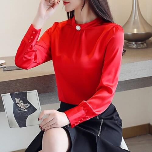 Blusas Mujer De Moda 2021 Ladies Tops Chiffon Blouse Shirts For Women Tops Button Solid Butterfly Sleeve Plus Size Tops 6798 50