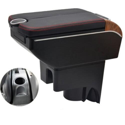 For LIVINA armrest box Double doors open 7USB Centre Console Storage Box Arm Rest Car accessories