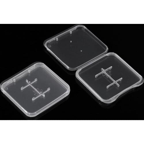 Feamos 10pcs TF MiC SDHC Micro SD Memory Card hard Plastic Box Case White New