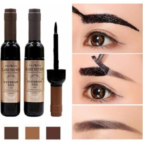 6ML Eyebrow Tattoo Gel Black Coffee Gray Peel Off Eye Brow Shadow Eyebrow Gel Cosmetics Makeup for Women High Pigmented Makeup
