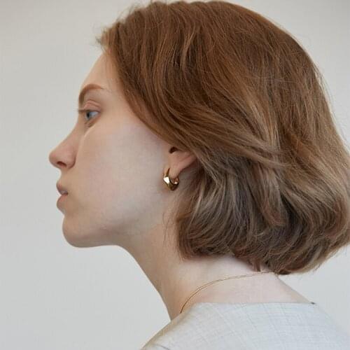 INS French cold and simple mini drop lightweight drop earrings all-match fashionable texture temperament commuter earrings