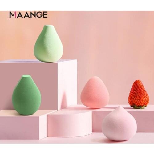 4PCS Mini Makeup Sponge Wet Become Bigger BB Cream Cosmetic Puff Foundation Concealer Powder Puff Beauty Make up Tool New TXTB1