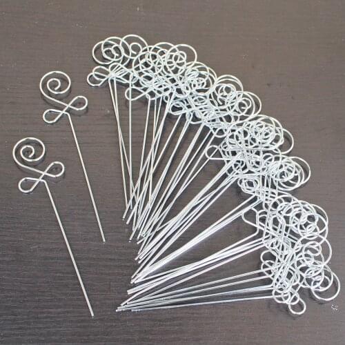 Lot 50pcs DIY flower shape craft new metal wire picture&card&note&paper&memo clip holders,wholesale clay&cake clamp accessories