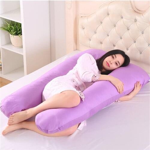 Pregnancy Pillows U Shape Comfortable Side Maternity Cushion Protect Belt Body Character Pregnant Women Side Sleepers 130*70CM