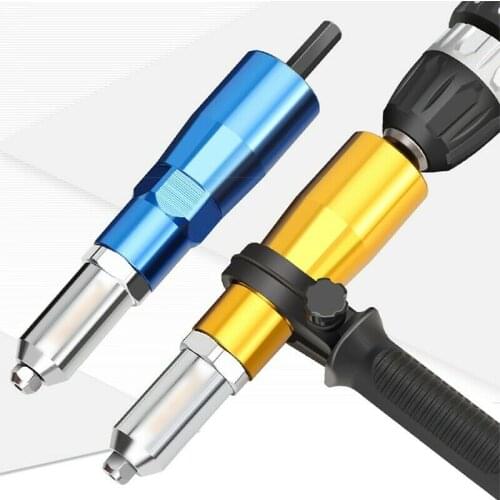 Professional Electric Rivet Nut Gun Adaptor Insert Cordless Power Drill Tool Set Rotary Tool Accessories