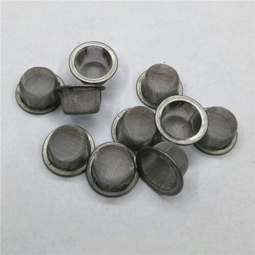 Drop shipping 10pcs Quartz crystal smoking pipe metal filter accessories wholesale prices low tobacco metal mesh