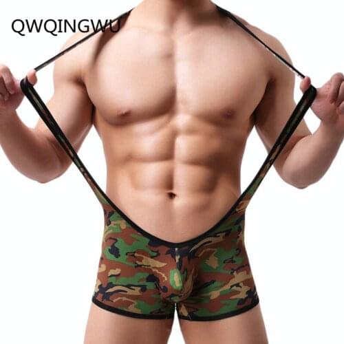 Sex Mens Undershirts Leotard Bodysuit Jumpsuit Swimwear One-piece Swimsuit Wrestling Singlet Sleepwear Underwear Bodysuit