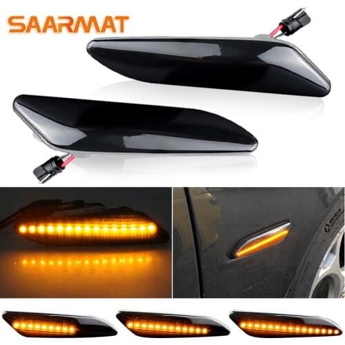 2 Dynamic Flowing Water Turn Signal Light For Alfa Romeo 156 147 Fiat Tipo Lancia Delta 3 Ypsilon Side Marker Flashing Indicator