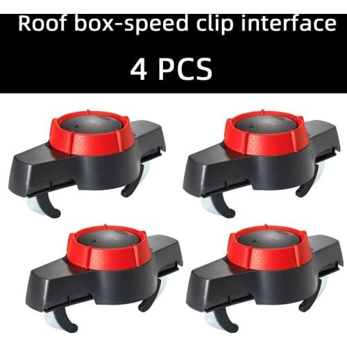 4 x Universal Car Roof Box Luggage Bag Mounting Buckle Clip Roof Rack Lock Holder Quick Mount Adjustable Mighty Clips
