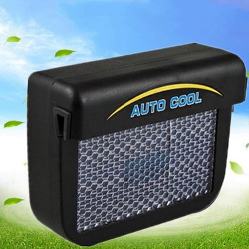 Solar Powered Auto Window Exhaust Fan Colder Air Vent Cooling With Ventilation Rubber Solar Cooler Car Stripping Radiator Fan