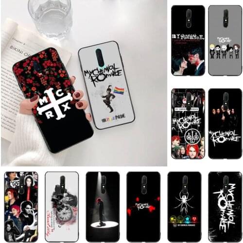 YJZFDYRM My Chemical Romance Cover Black Soft Shell Phone Case For Oppo A5 A9 2020 Reno2 z Renoace 3pro Realme5Pro