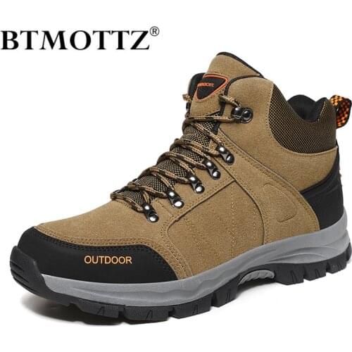 Winter Men Tactical Military Boots Waterproof Ankle Safety Work Boots Warm Fur Casual Boots Outdoor Trekking Boots Botas Hombre
