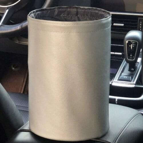 2021 Car Storage Busket Interior Rubbish Container For Waste Organizer Holder Waterproof Garbage Can TrashBin Car Accessori