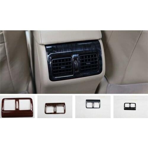 Free shipping 1pc ABS wooden grain rear air conditioning outlet decoration cover for 2012-2017 Toyota camry MK7 car accessories