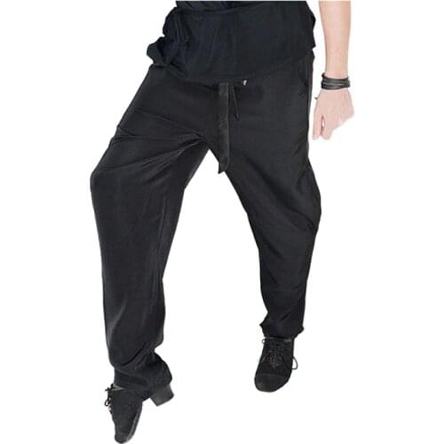 New Arrival Latin Dance Pant for Male Black White Fringe Pant Wear Men Ballroom Professional Gentlemen Chacha Trousers N3004