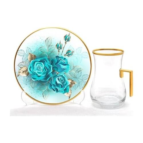 Drop Handles Tea Set 12 pieces English Rose