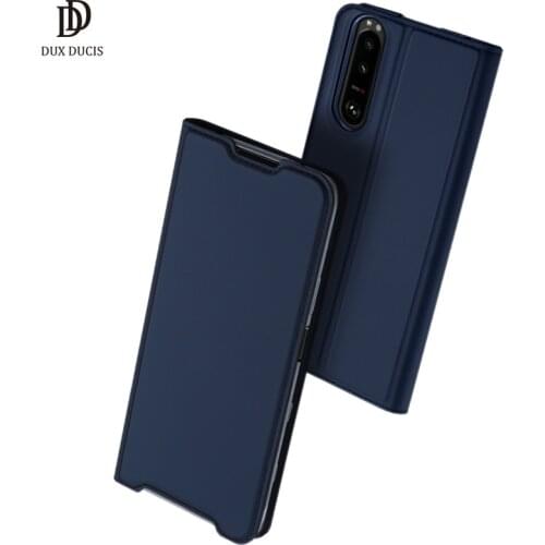 For Sony Xperia 5 III Case DUX DUCIS Skin Pro Series Flip Wallet Leather Case for Sony Xperia5 III Cover Card Slot Accessories