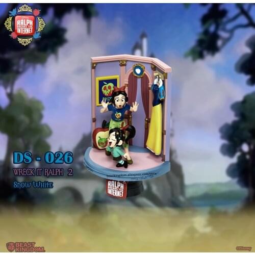 Beast kingdom Disney Wreck-It Ralph 2 Ralph Breaks the Internet Snow White Garage Kits Model Kits Collecting gift toys