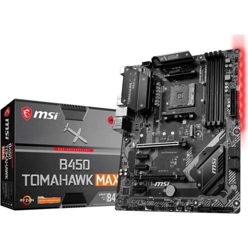MSI B450 Tomahawk Max Am4 Ddr4 3466 Dvi HDMI M.2 Usb 3.2 R Gb ATX Computer Motherboard Computer parts, motherboard, Graphics
