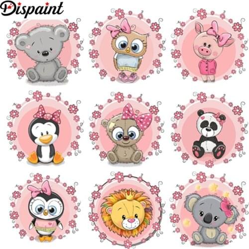 Dispaint Full Square/Round Drill 5D DIY Diamond Painting "cartoon animals" 3D Embroidery Cross Stitch 5D Home Decor Gift