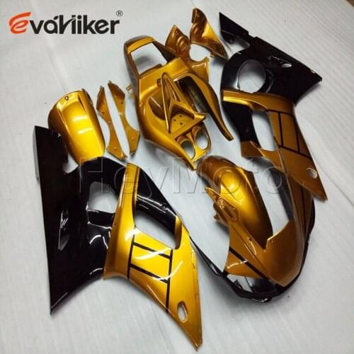 ABS Plastic fairing for YZFR6 1998 1999 2000 2001 2002 gold YZF R6 motorcycle bodywork kit