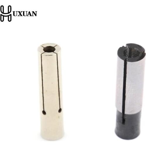 6mm To 3.175mm 1/8" Engraving Bit CNC Router Tool Adapter For 6mm Collet Sliver Black Color
