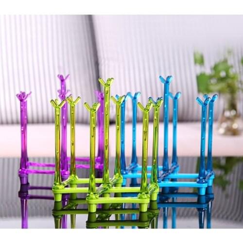 Baby Feeding Bottle Rack Drying Nipple Stand Cup Storage Folding Drainer Dryer Kitchen baby bottle wine cup bowl drying rack