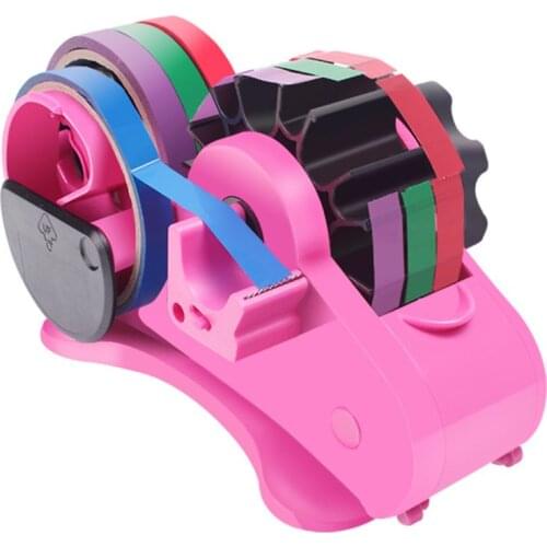 Semi-Auto Tape Dispenser With 35mm Fixed Length Tape Cutter Desktop Office Packing Home Tools