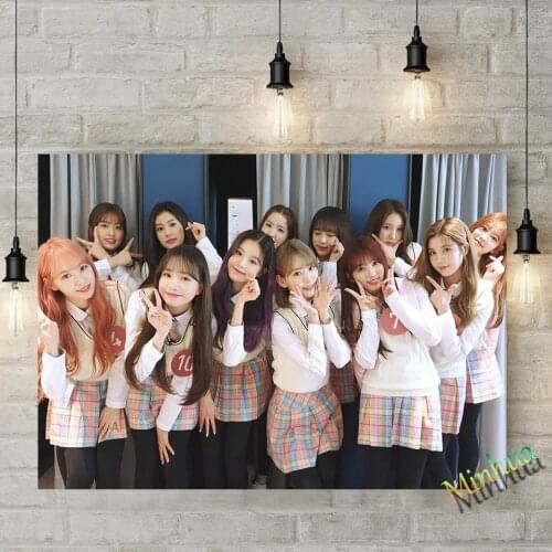 IZONE Kpop Poster Photo Fans Collection Series Canvas Painting Wall Pictures For Girls Room Decor Art Gift