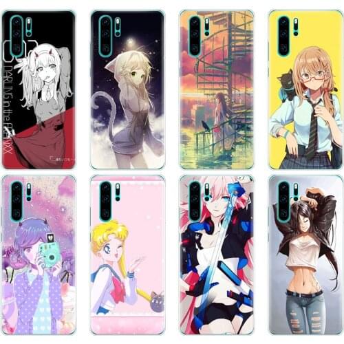 Silicon phone cover case for huawei P30 PRO LITE P SMART 2019 plus p smart Z p20 lite 2019 cover coque Anime girl cute
