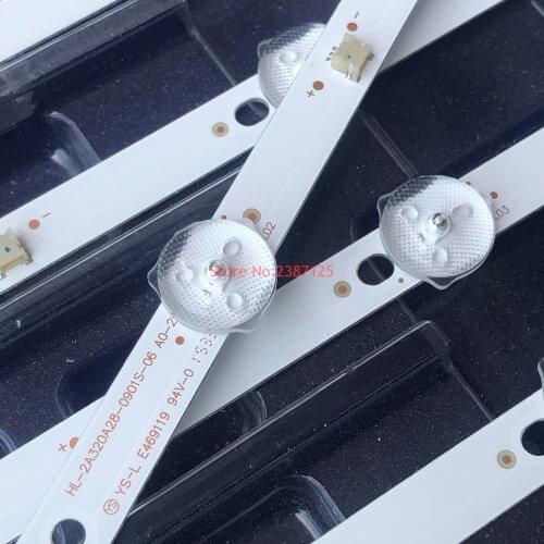 LED Backlight strip 9 lamp for HL-2A320A28-0901S-06 A0 8D2A-DLM3-200900 HV320WHB-N80 SHIVAKI STV-32LED15 32DLE250 32DLE252