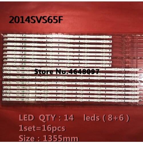 LED Backlight bar strip For SAMSUNG 2014SVS65F 3228 R+L BN96-30435A BN96-30436A UN65H6300 UN65H6350 HG65ND478RF UE65H6400