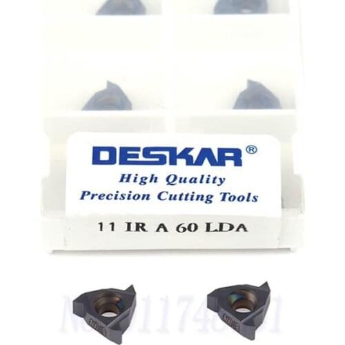 10pcs Blades 11ER A55 11IR A55 11ER A60 11IR A60 LDA CNC Lathe Turning Tools Carbide Threading Inserts,For Steel Stainless Steel