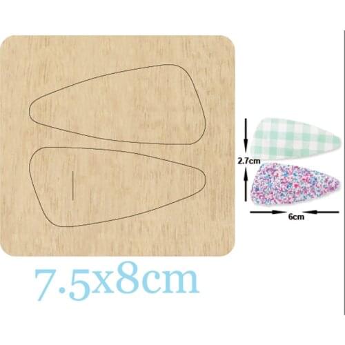 Triangle stone shape Hair clip cutting dies 2020 new die cut &wooden dies Suitable for common die cutting machines on the market
