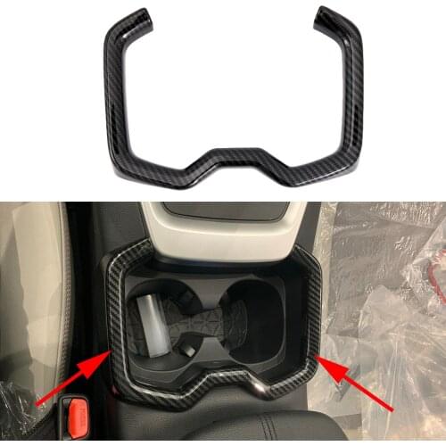 Fit For Toyota RAV4 2019 2020 Car Center Console Panel Water Cup Holder Protector Decorative Cover Trim Accessories