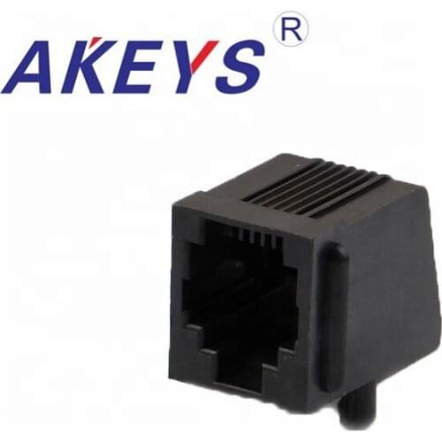 1PC 57-6P4C All Plastic Magnetic RJ45 Jack Shielded Standard RJ45 Connector